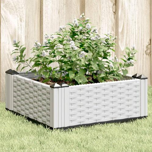 vidaXL Plantenbak met pinnen 42,5x42,5x28,5 cm polypropeen, Tuin en Terras, Bloempotten, Nieuw, Verzenden