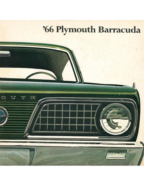 1966 PLYMOUTH BARRACUDA BROCHURE ENGELS (USA), Boeken, Auto's | Folders en Tijdschriften, Porsche