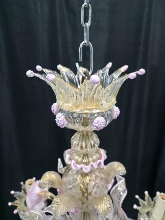 Kroonluchter - Pizzetto - Muranoglas - 6 lampen / 55 cm, Antiek en Kunst, Antiek | Lampen