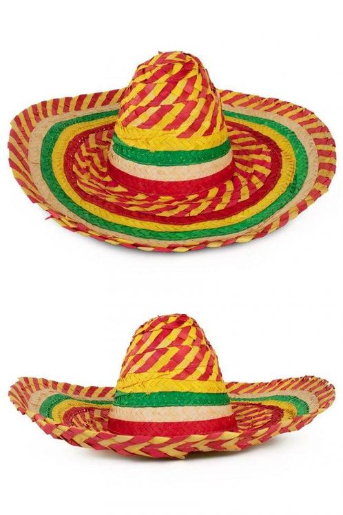 Mexicaanse strohoed sombrero, Hobby en Vrije tijd, Feestartikelen, Feestartikel, Nieuw, Verzenden