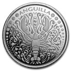 Anguilla - Lobster 1 oz 2018 (25.000 oplage), Postzegels en Munten, Munten | Amerika, Zilver, Losse munt, Verzenden, Midden-Amerika