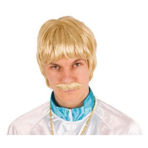 Blonde pornoster herenpruik - Herenpruiken, Hobby en Vrije tijd, Feestartikelen, Ophalen of Verzenden