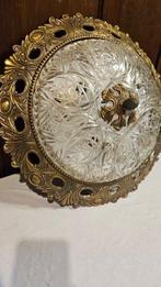 Plafondlamp - Brons, Kristal - Plafonnière van bronze, Antiek en Kunst, Curiosa en Brocante