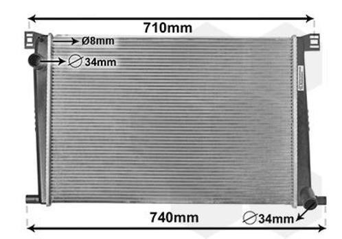 RADIATOR VOOR MINI CLUBMAN R55 2007-2014 17117535099, Auto-onderdelen, Airco en Verwarming, Nieuw, Ophalen of Verzenden