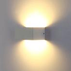 Stijlvolle LED-wandlamp - Warm wit - witte aluminium, Nieuw, Verzenden