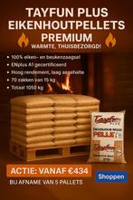 Houtpellets eiken EN+a1 Tayfun plus zak 15kg, Minder dan 3 m³, Ophalen of Verzenden, Eikenhout