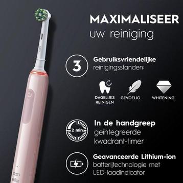 Oral-B Pro Series 3 - Roze - Elektrische Tandenborstel beschikbaar voor biedingen