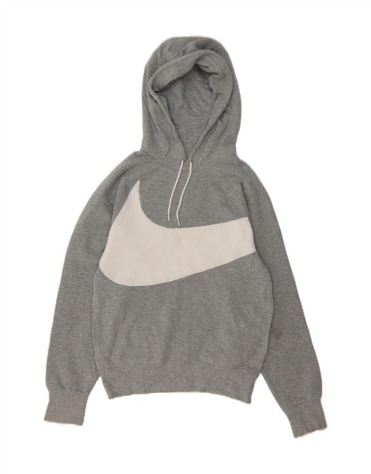 NIKE Mens Graphic Hoodie Jumper XS Grey Cotton, Kleding | Heren, Truien en Vesten, Verzenden
