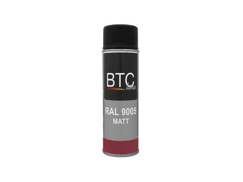 BTC Spray Ral 9005 Zwart Mat 400 ml, Doe-het-zelf en Verbouw, Verf, Beits en Lak, Nieuw, Verzenden