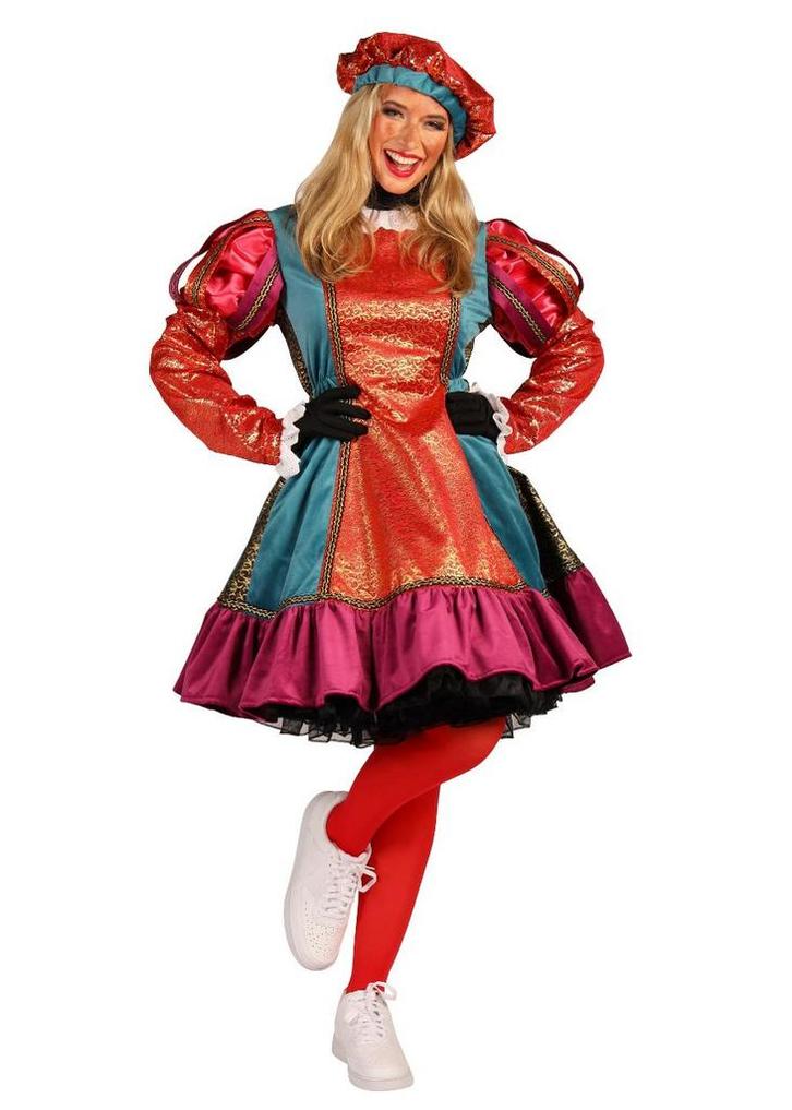 Dames Pietenpak Cartagena Rood - XL, Diversen, Sinterklaas, Verzenden