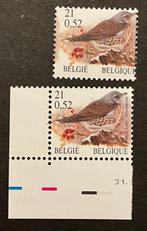 België 2001 - Buzin - Kramsvogel - Met Cursioteit, Gestempeld