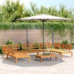 vidaXL 6-delige Loungeset pallet massief acaciahout, Verzenden, Nieuw, Hardhout, Loungeset