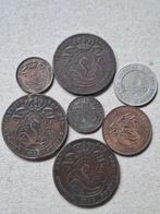 België. 1, 2, 5 Cents 1861/1907, 7 coins (Zonder, Postzegels en Munten, Munten | Nederland