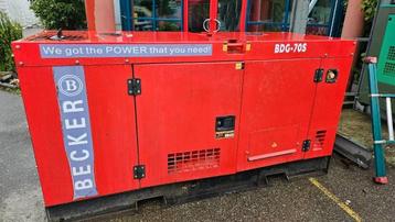 Becker 70 KVA - Occasie diesel generator - Javac beschikbaar voor biedingen