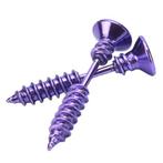 Fako Bijoux® - Oorbellen - Schroef - Schroeven - Paars, Sieraden, Tassen en Uiterlijk, Oorbellen, Verzenden, Nieuw