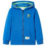 vidaXL Kindervest met capuchon en rits 92 blauw, Verzenden, Nieuw