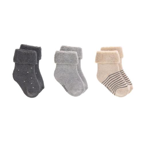 Lässig Newborn sokjes GOTS 3 paar grey maat 19 22, Kinderen en Baby's, Kinderkleding | Schoenen en Sokken, Verzenden
