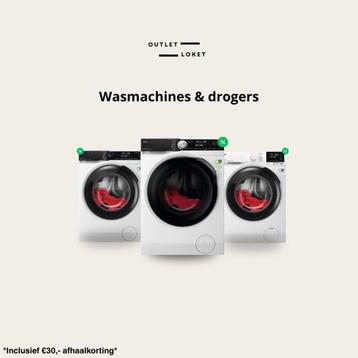 Outlet wasmachines met 2 jaar garantie vanaf €400 beschikbaar voor biedingen