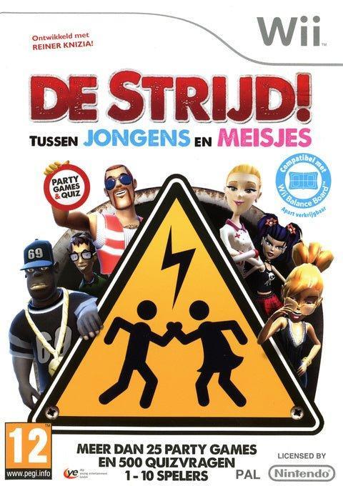 Wii De Strijd Tussen Jongens en Meisjes, Spelcomputers en Games, Games | Nintendo Wii, Zo goed als nieuw, Verzenden