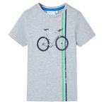 vidaXL Kindershirt met korte mouwen 128 grijs, Verzenden, Nieuw