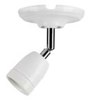 Bailey Plafondlamp Porselein Wit E27 verstelbare arm Ø10.5c, Ophalen of Verzenden, Nieuw