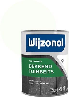 Wijzonol Tuinbeits Dekkend Ral 9010 750 ml, Doe-het-zelf en Verbouw, Verf, Beits en Lak, Nieuw, Ophalen of Verzenden