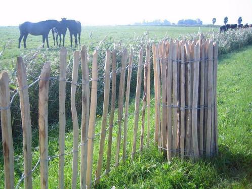 Kastanjehouten, Schapenhekken en Kastanjehout en palen ,, Tuin en Terras, Gaas en Draad, Nieuw, Ophalen