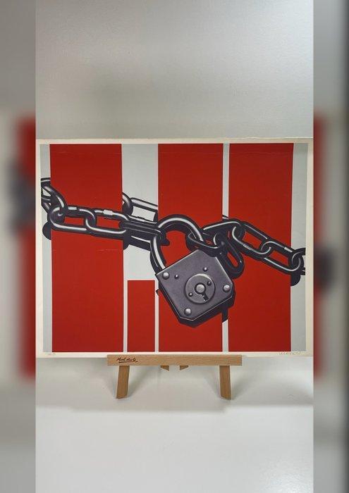 Peter Klasen (1935) - Les machines divorcées – Sérigraphie, Antiek en Kunst, Antiek | Overige Antiek