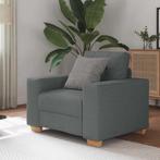 vidaXL Fauteuil 100x78x80 cm stof donkergrijs, Huis en Inrichting, Banken | Bankstellen, Verzenden, Nieuw, Eenpersoons, Stof