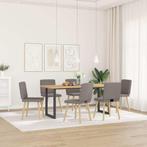 vidaXL Eetkamerstoelen 6 st stof taupe, Huis en Inrichting, Stoelen, Verzenden, Nieuw