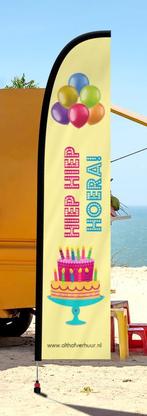 Beachvlag taart, Hobby en Vrije tijd, Feestartikelen | Verhuur, Nieuw, Ophalen, Verjaardag