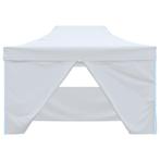 Partytent met 4 zijwanden inklapbaar 3x4,5 m wit (Overige), Huis en Inrichting, Verzenden, Nieuw