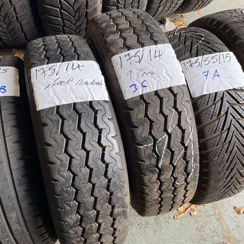 2 x Steel Radial 175-80-14 C Zomerbanden 8mm, Auto-onderdelen, Banden en Velgen, 14 inch, Zomerbanden, 175 mm, Bestelwagen, Gebruikt