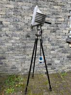 Statief vloerlamp - Glas, IJzer - Verstraler ex-brandweer, Antiek en Kunst