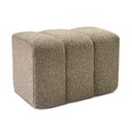 *WOONWINKEL* Halbankje Zachte Stof Taupe 72 Cm, Verzenden, Nieuw, Stof