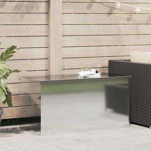 vidaXL Buitenopslagdoos Zilver 100 x 50.5 x 50 cm, Huis en Inrichting, Woonaccessoires | Kisten, Nieuw, Verzenden