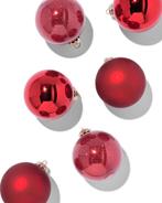 HEMA Set kerstballen rood - 6 stuks, Diversen, Verzenden, Nieuw