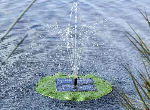 Fonteinpomp Drijvend Lotusblad - Zonne-energie - Ø28CM, Tuin en Terras, Vijvers, Nieuw, Verzenden