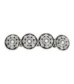 Haarspeld Cirkel Vormen Vintage Patroon 8,5cm Zwart Wit, Sieraden, Tassen en Uiterlijk, Uiterlijk | Haarverzorging, Verzenden