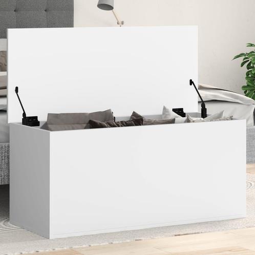 vidaXL Opbergbox 100x42x46 cm bewerkt hout wit, Huis en Inrichting, Woonaccessoires | Kisten, Nieuw, Verzenden