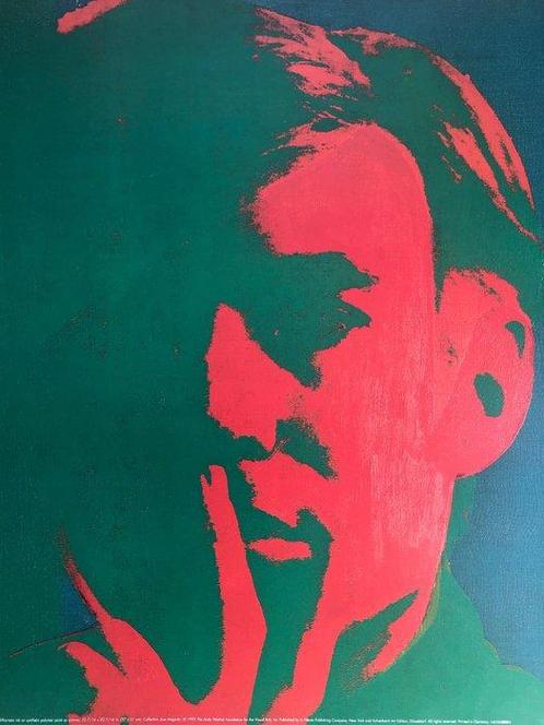 Andy Warhol (after) - Selfportrait - Offset lithography - Te, Huis en Inrichting, Overige Huis en Inrichting