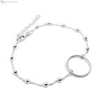 Zilveren cirkel karma bolletjes armbandje, Sieraden, Tassen en Uiterlijk, Armbanden, Verzenden, Nieuw, Zilver