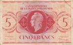 1944 Vf French Equatorial Africa P 15c 5 Francs, Postzegels en Munten, Bankbiljetten | Europa | Niet-Eurobiljetten, Verzenden