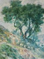 Escuela impresionista (XIX) - NO RESERVE - Paysage de, Antiek en Kunst, Kunst | Schilderijen | Klassiek