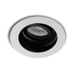 Inbouwspot Moreda | Kantelbaar | Rond |  Wit met zwart | Ø 9, Huis en Inrichting, Lampen | Spots, Verzenden, Nieuw