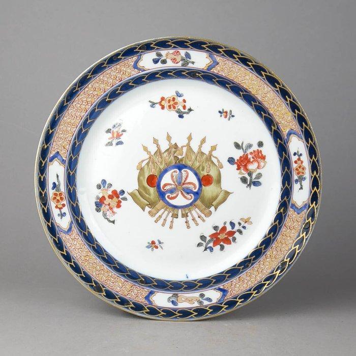 Samson - Bord - Antique armorial plate, Compagnie des Indes, Antiek en Kunst, Antiek | Glas en Kristal