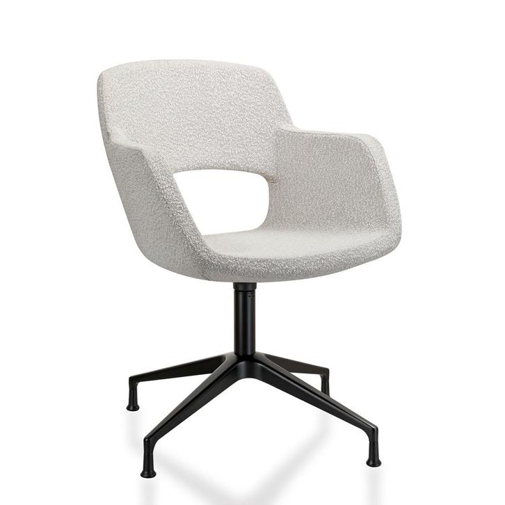 Comfora Vergaderstoel in Bouclé Stoffering Leverbaar in 4, Huis en Inrichting, Stoelen, Nieuw, Ophalen of Verzenden