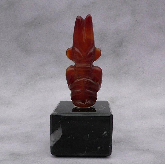 sculptuur, Hongshan Cultuur Alien achtige Gehoornde Godheid, Antiek en Kunst, Curiosa en Brocante