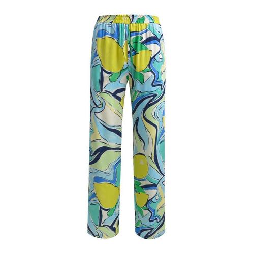 Milano Italy • wijde broek blue curacao • 36, Kleding | Dames, Broeken en Pantalons, Blauw, Nieuw, Maat 36 (S), Verzenden