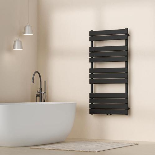 [neu.haus] Handdoekradiator Voss 120x60x5,2 cm zwart, Doe-het-zelf en Verbouw, Verwarming en Radiatoren, Nieuw, Verzenden